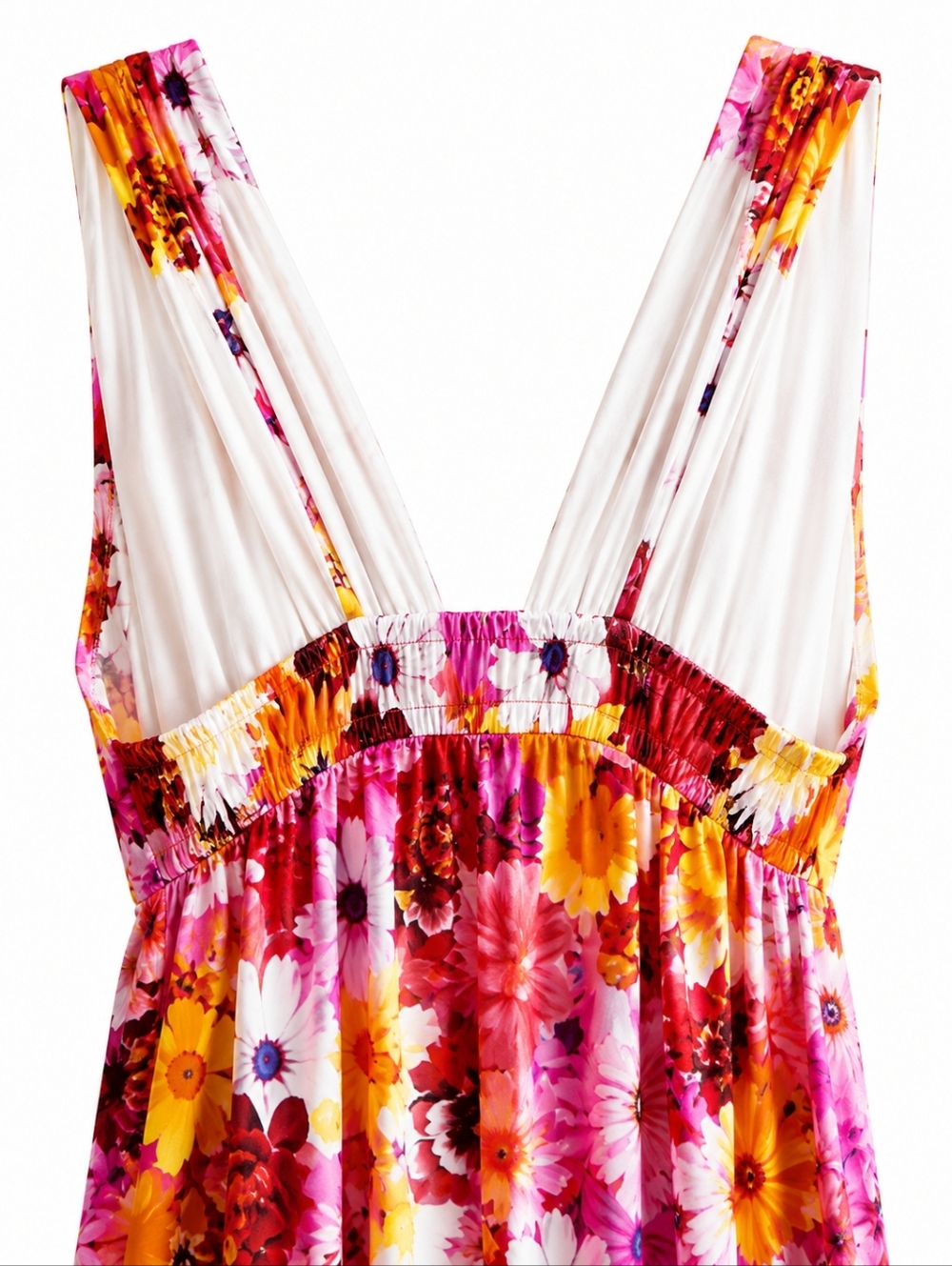 Buddy Love Zena Floral Maxi Dress NWT Sz. L Pink Yellow Boho Resort Glam Chic - Picture 7 of 13